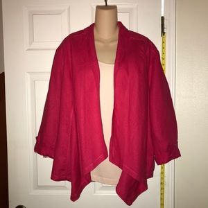 Chico’s jacket with decorative back belt